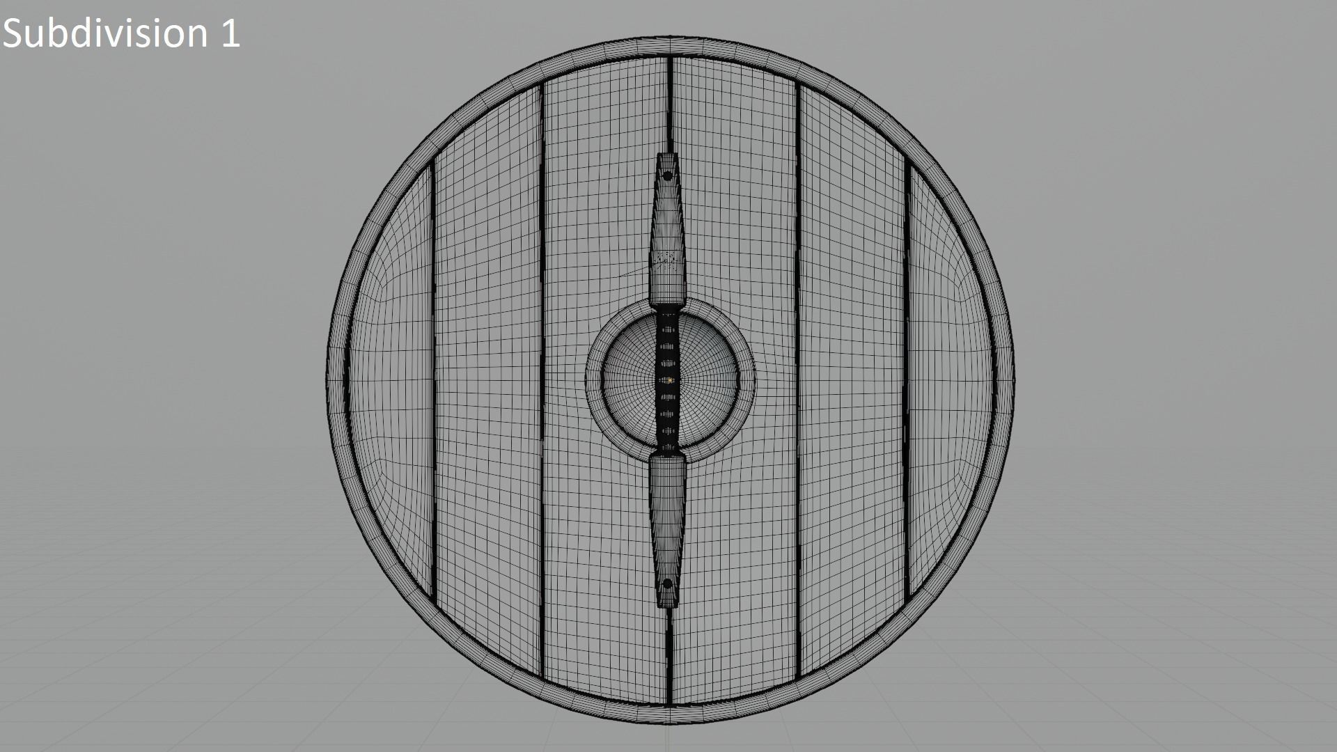 Viking Shield Low-poly 3D model_12