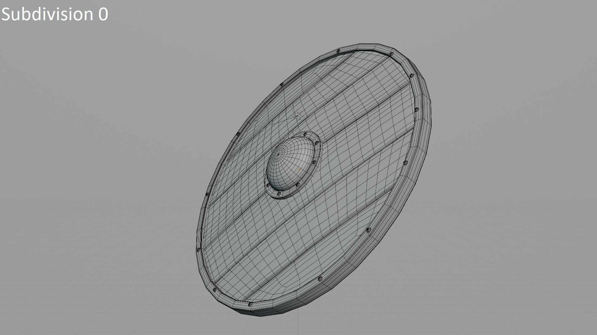 Viking Shield Low-poly 3D model_11