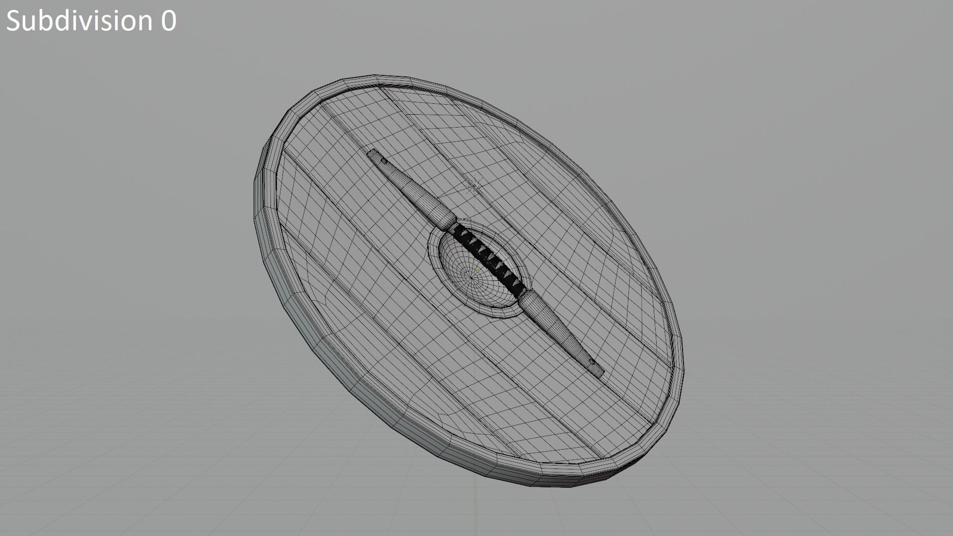 Viking Shield Low-poly 3D model_13