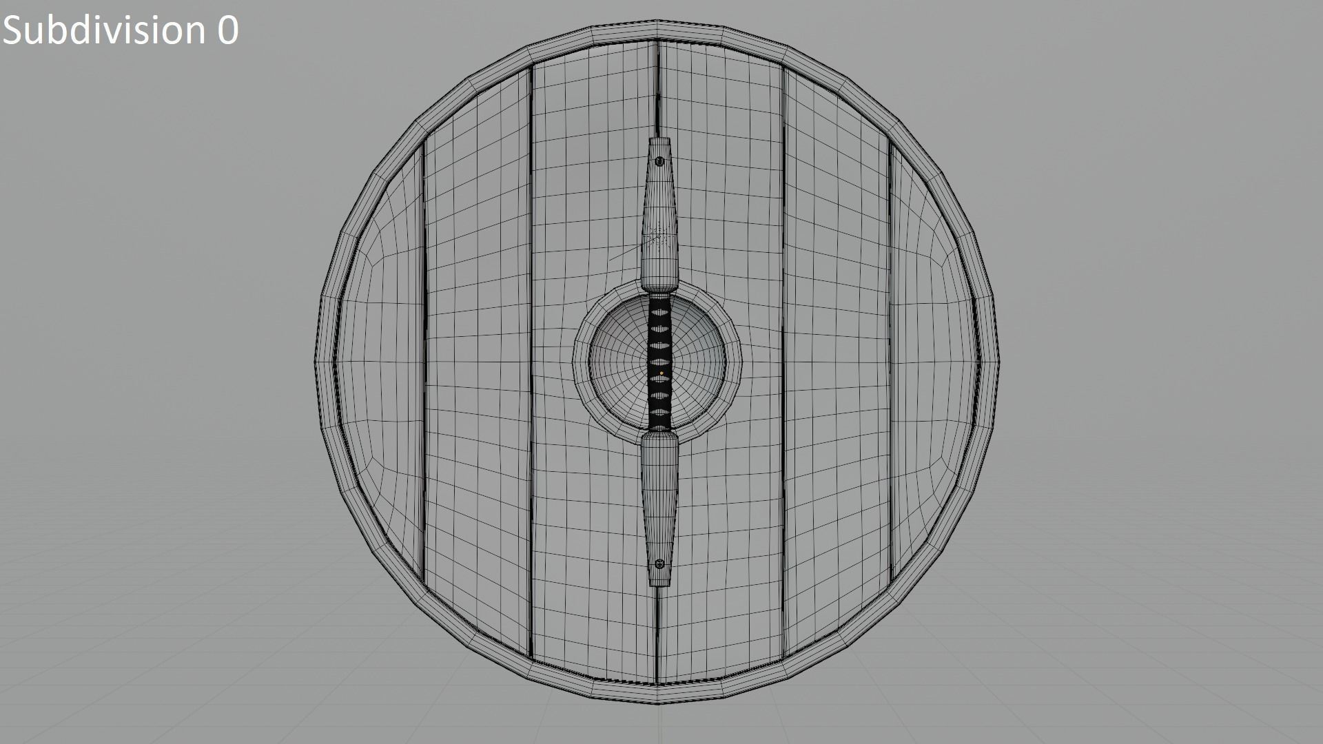 Viking Shield Low-poly 3D model_8