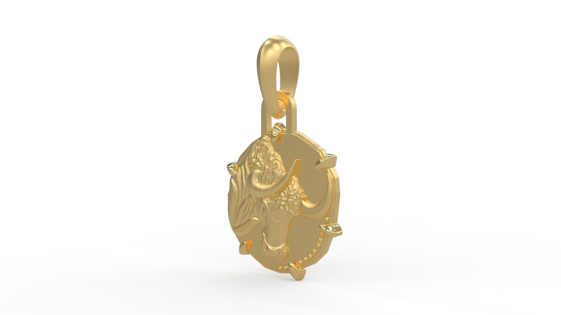 Taurus Zodiac Pendant 3D print model_3