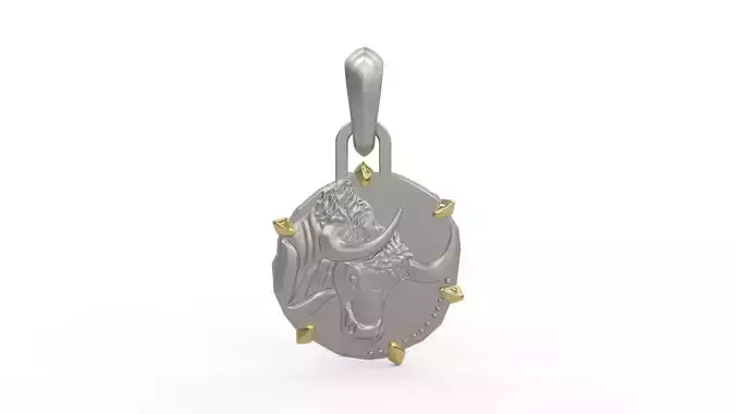 Taurus Zodiac Pendant 3D print model