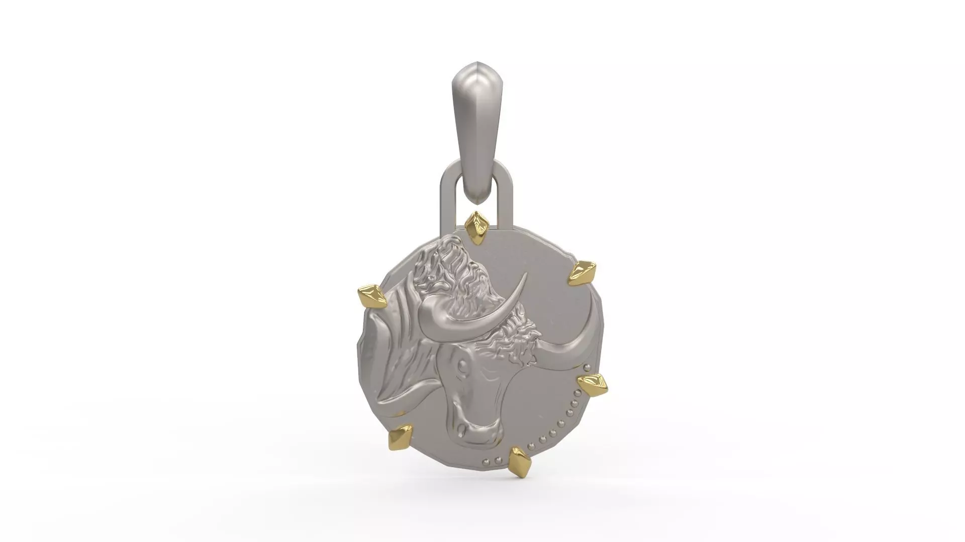 Taurus Zodiac Pendant 3D print model_0