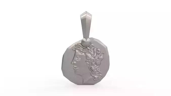 Virgo Amulet Pendant 3D print model