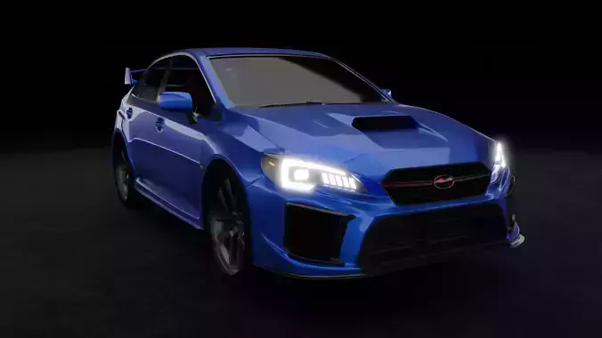 Subaru WRX STI Free 3D model