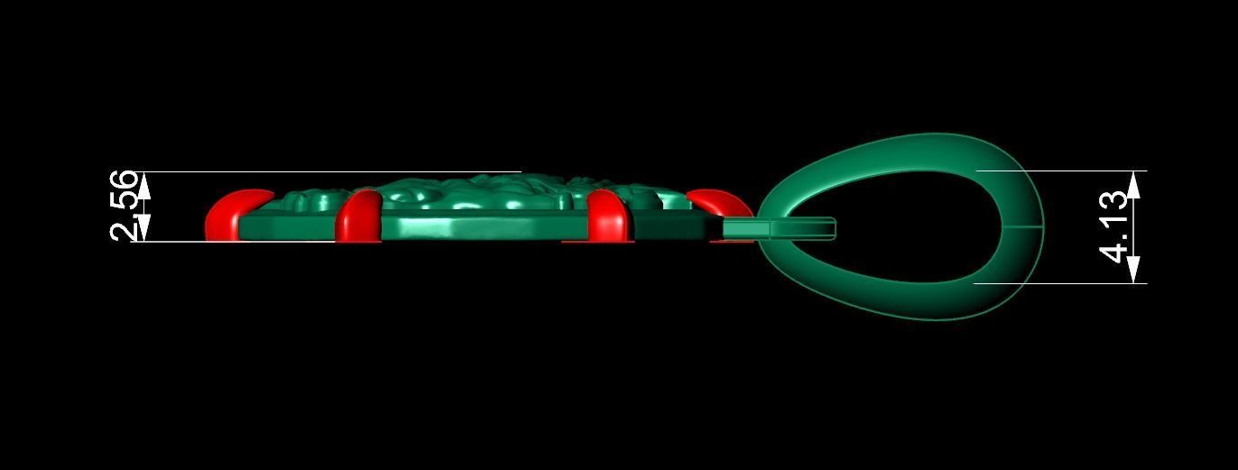 Virgo Zodiac Pendant 3D print model_8