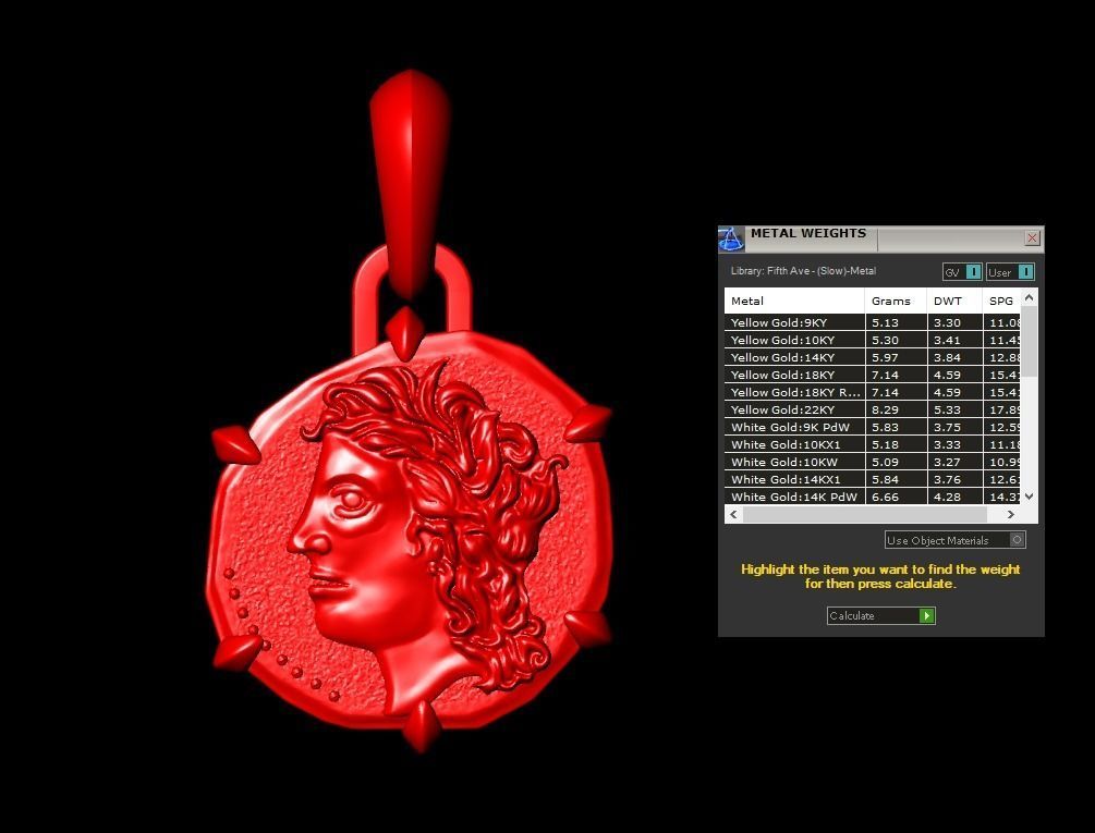 Virgo Zodiac Pendant 3D print model_7