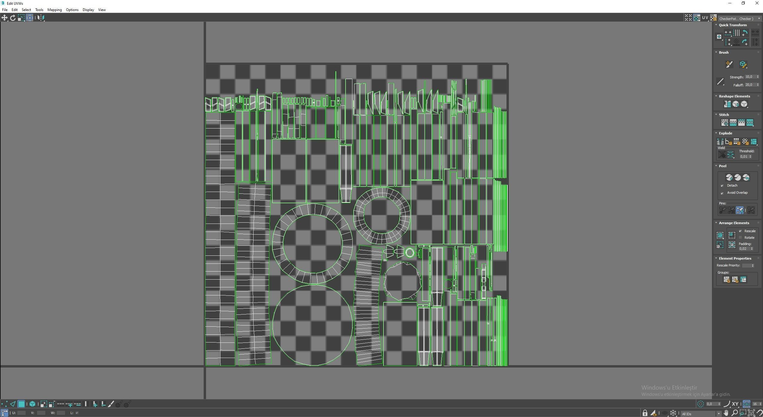 Wishing Well Low-poly 3D model_11
