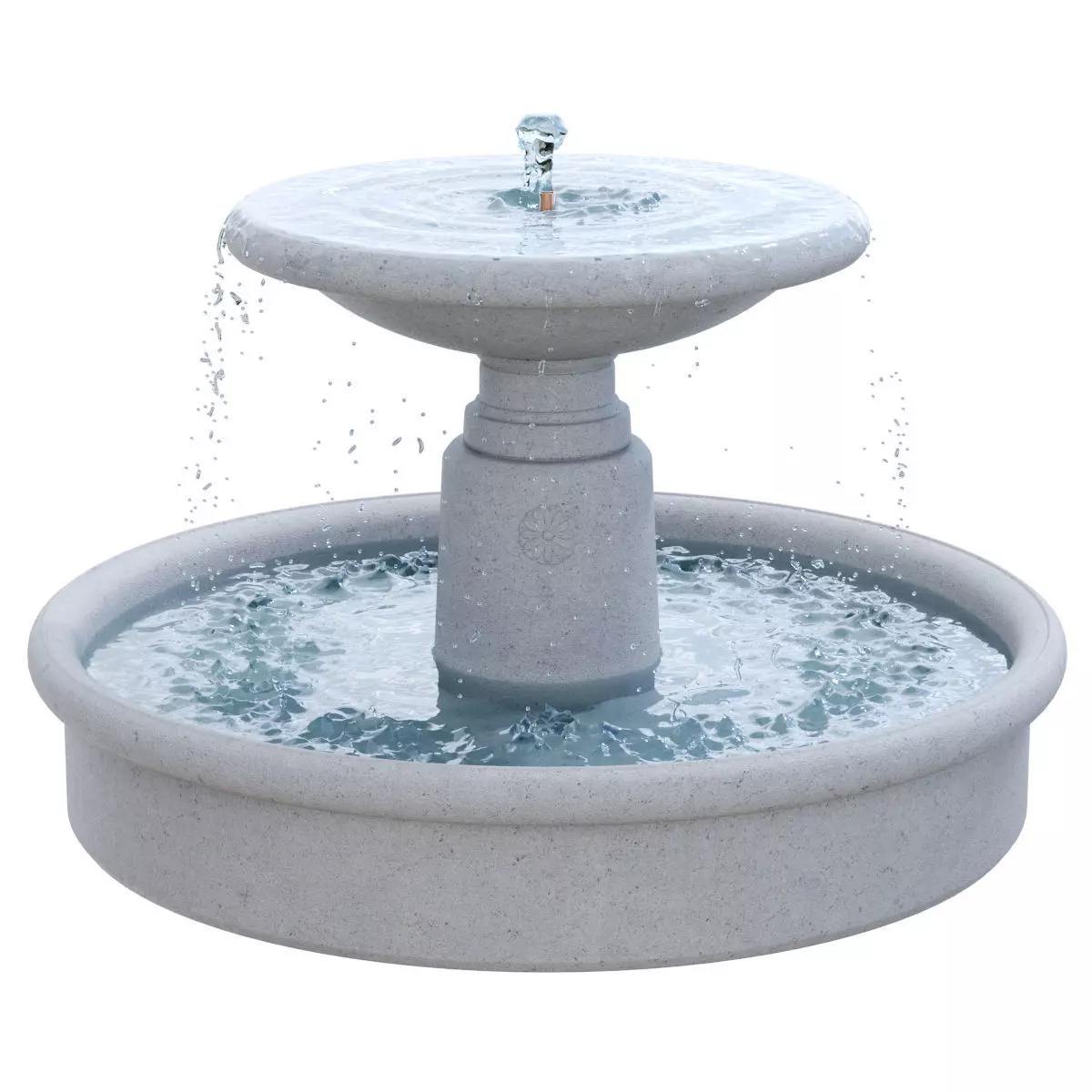 Campania - Esplanade Fountain 3D model_0