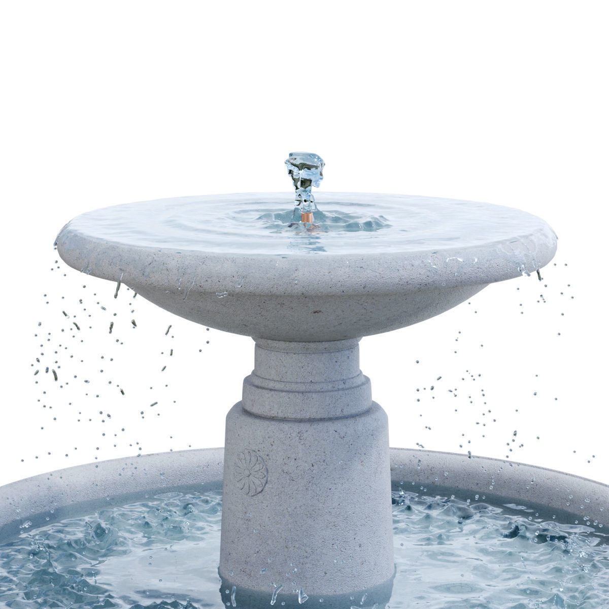 Campania - Esplanade Fountain 3D model_1