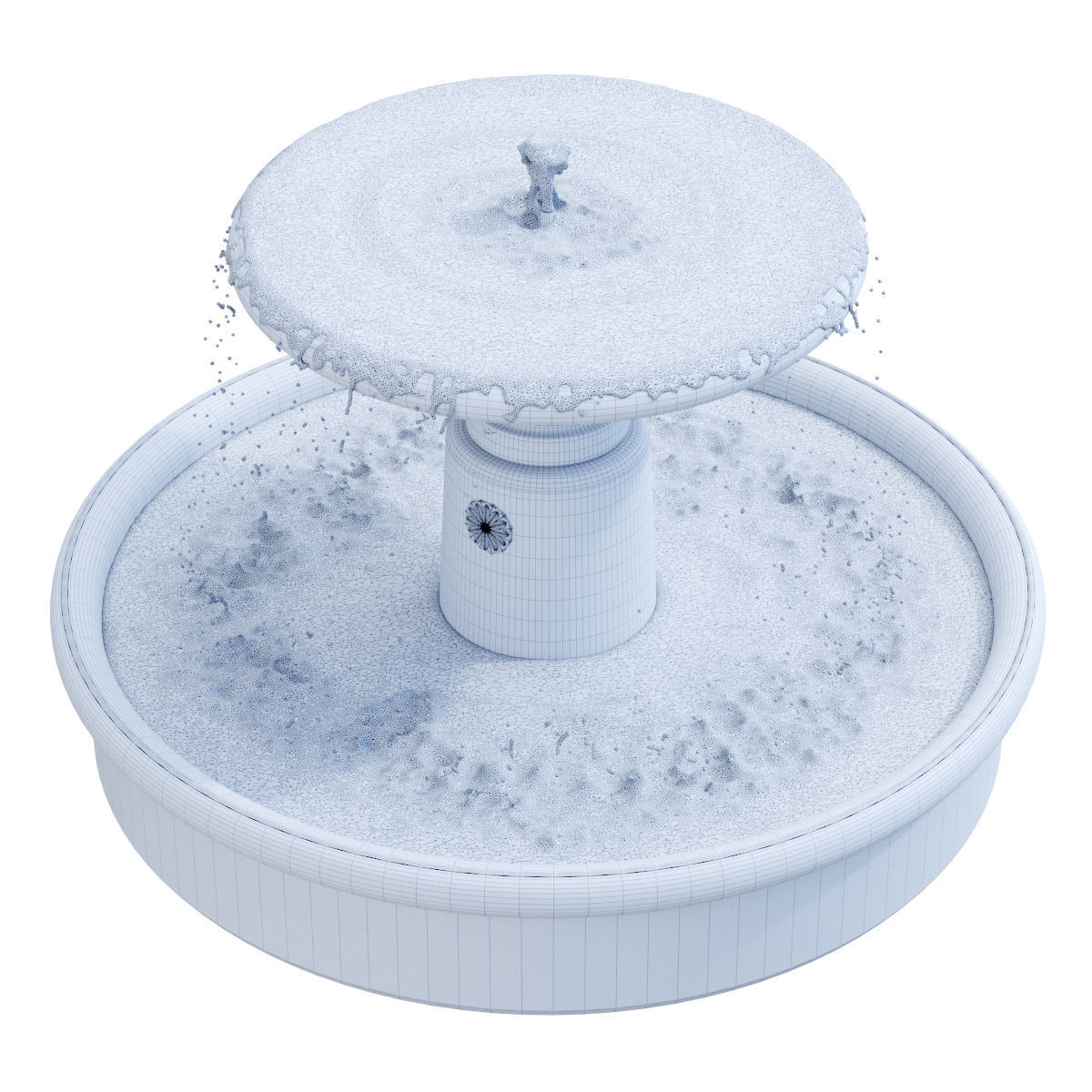 Campania - Esplanade Fountain 3D model_5