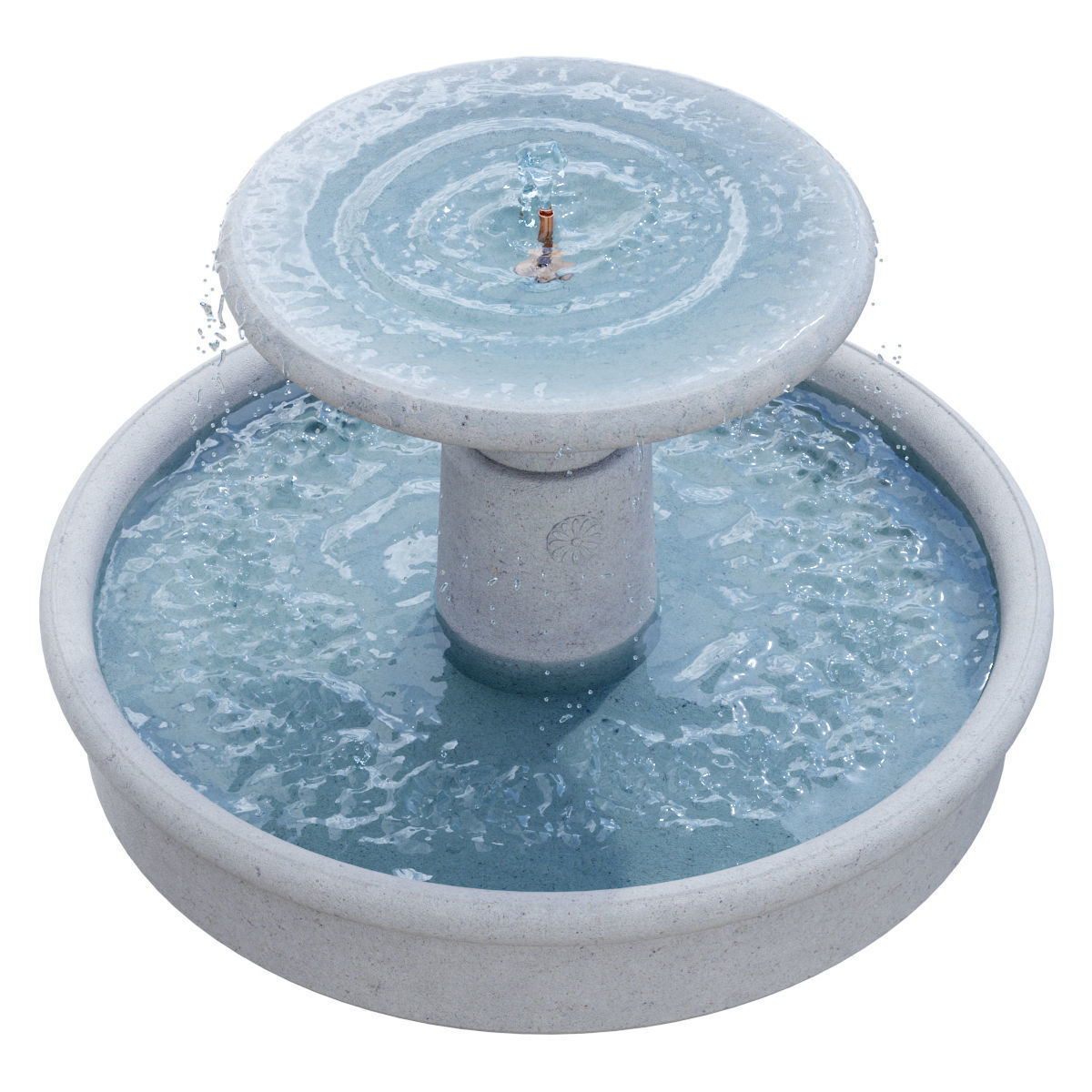 Campania - Esplanade Fountain 3D model_2