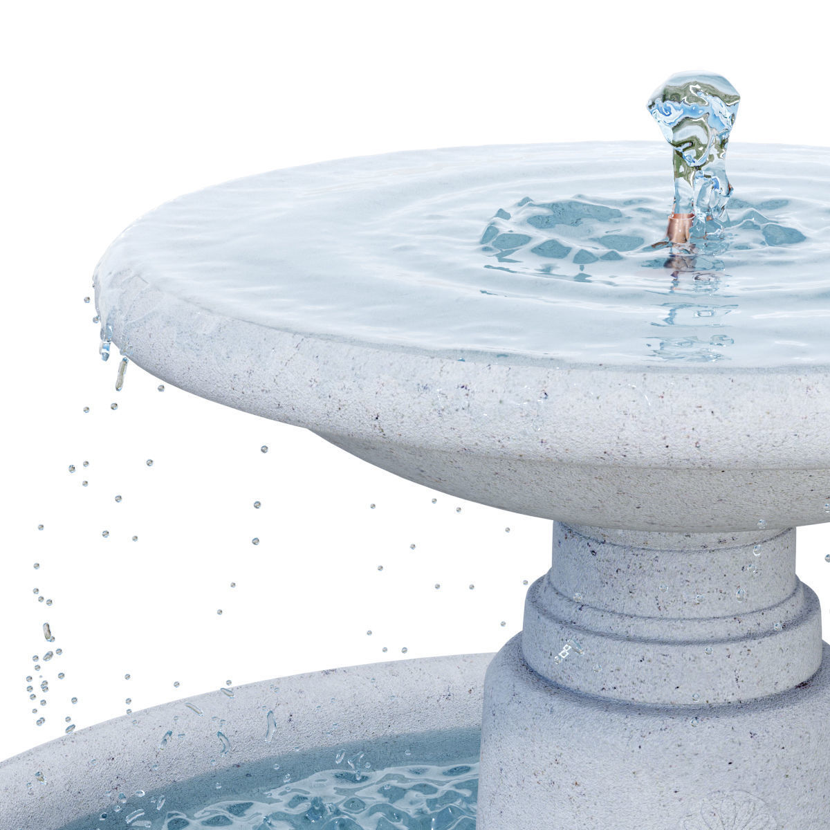 Campania - Esplanade Fountain 3D model_4