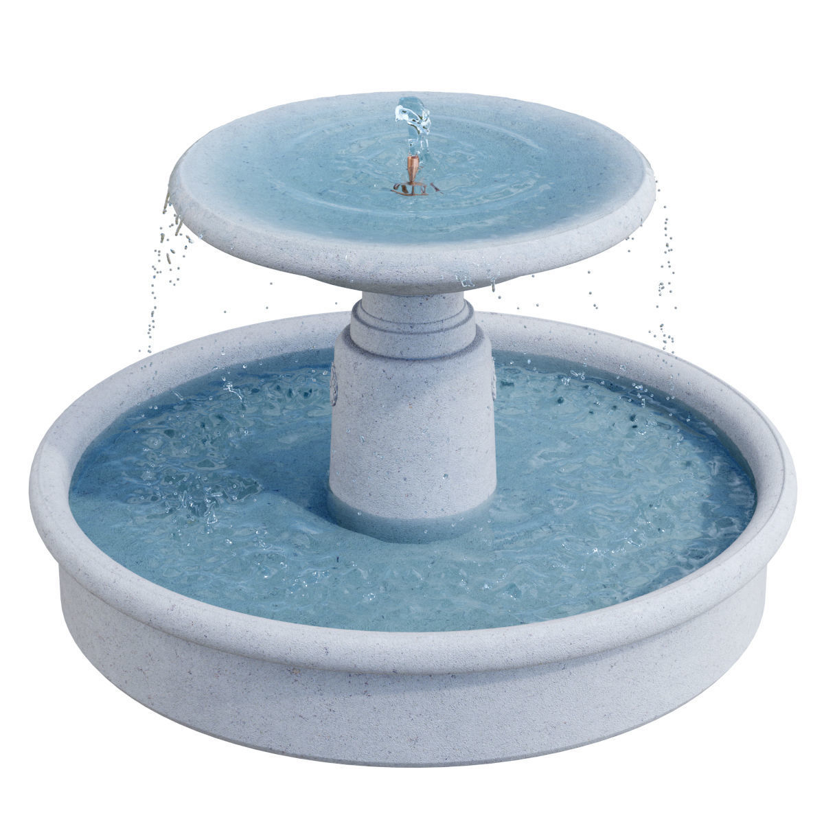 Campania - Esplanade Fountain 3D model_3