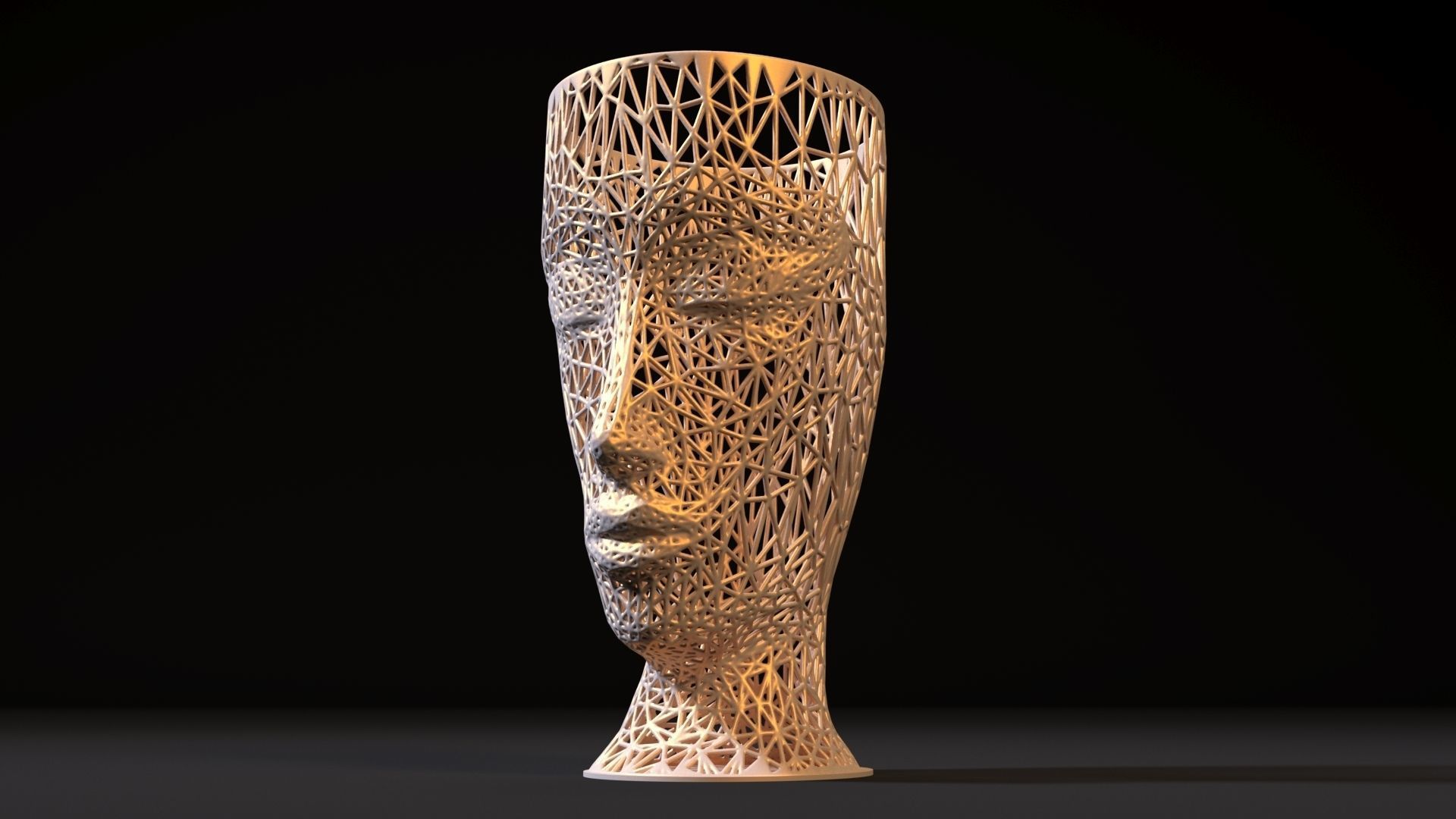 Planter head 3D print model_12