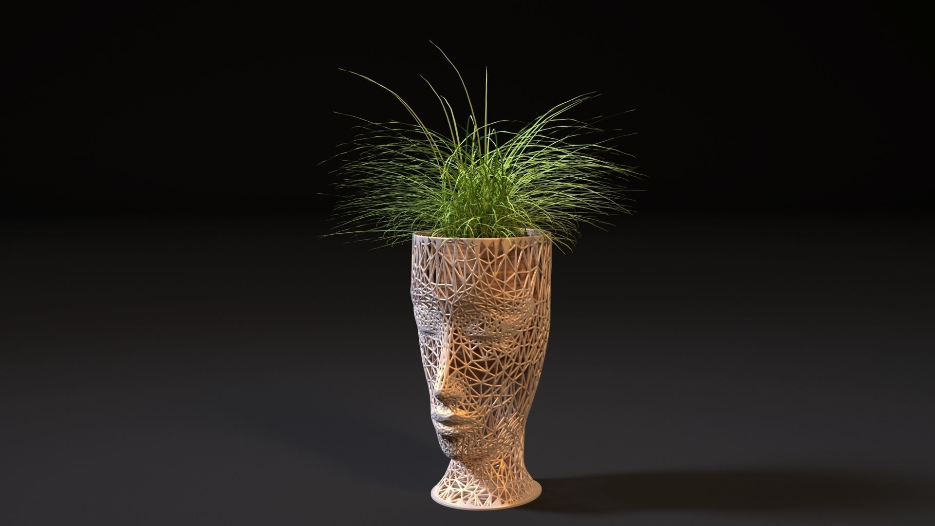 Planter head 3D print model_2