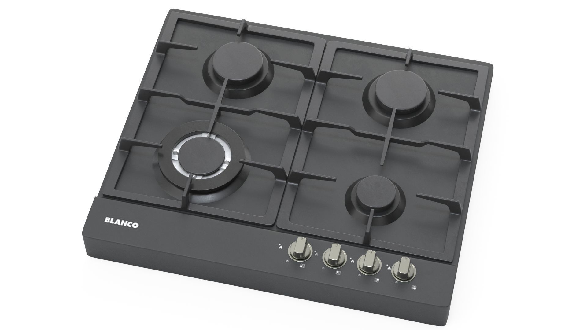 BLANCO 60cm 4 Burner Gas Cooktop - BCG64COM 3D model_7