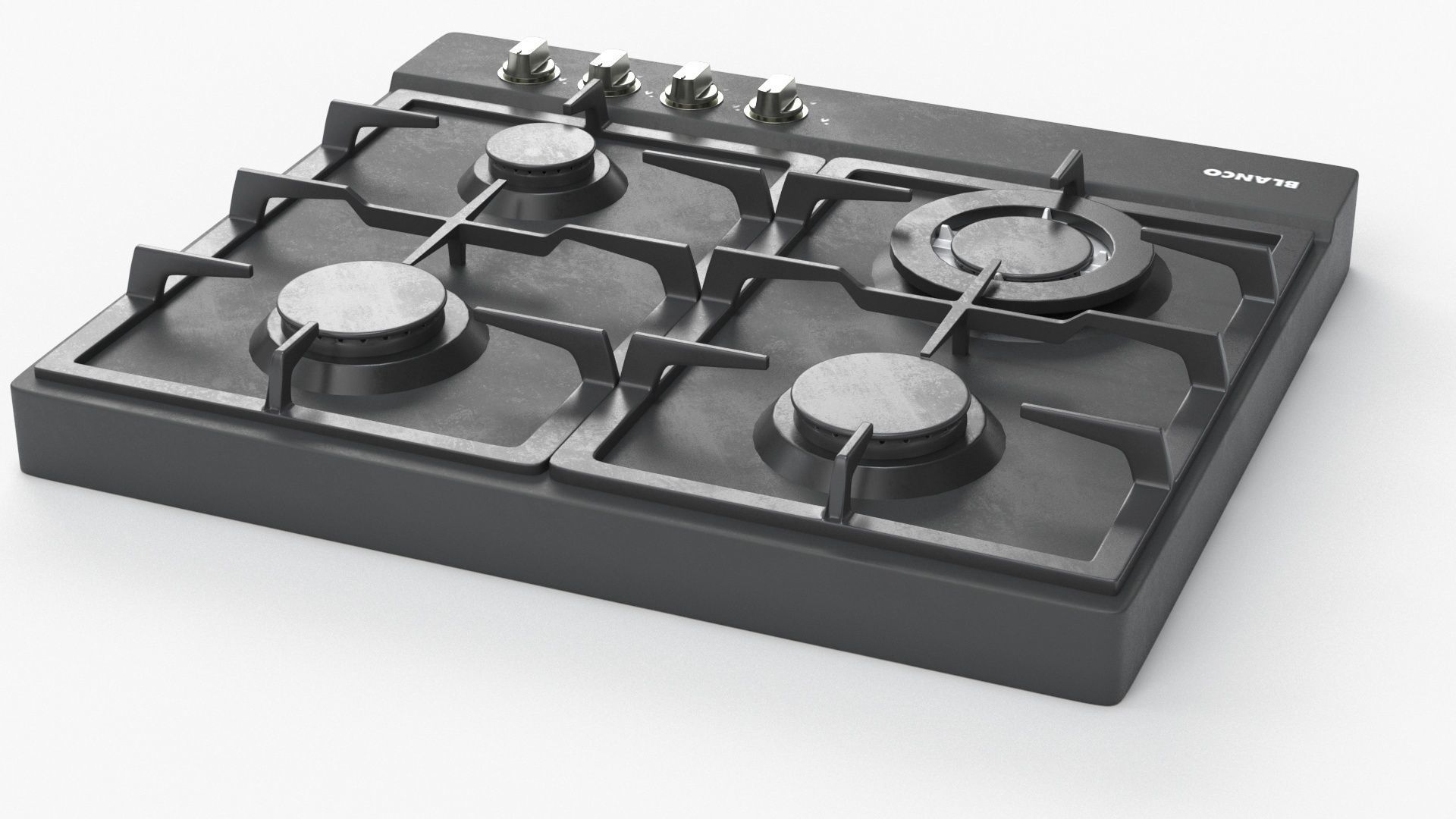 BLANCO 60cm 4 Burner Gas Cooktop - BCG64COM 3D model_24