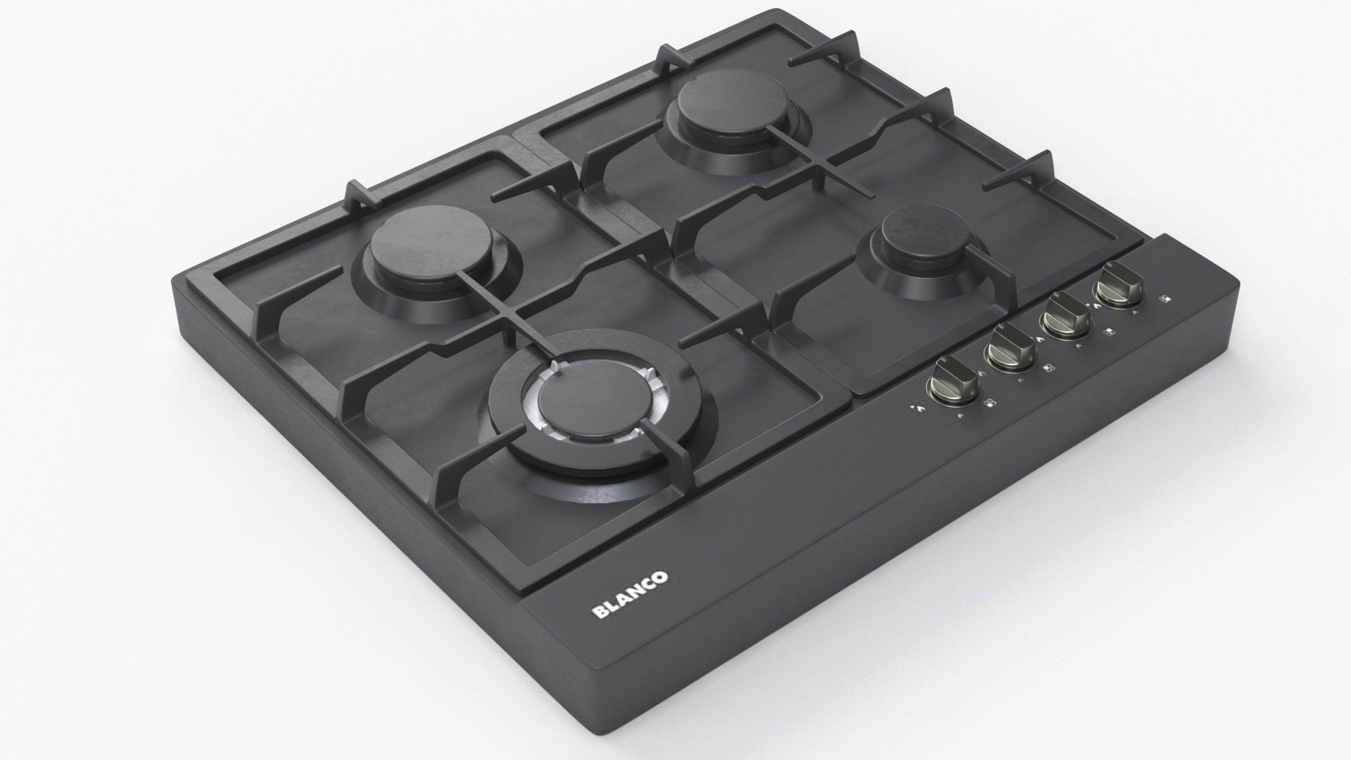 BLANCO 60cm 4 Burner Gas Cooktop - BCG64COM 3D model_9