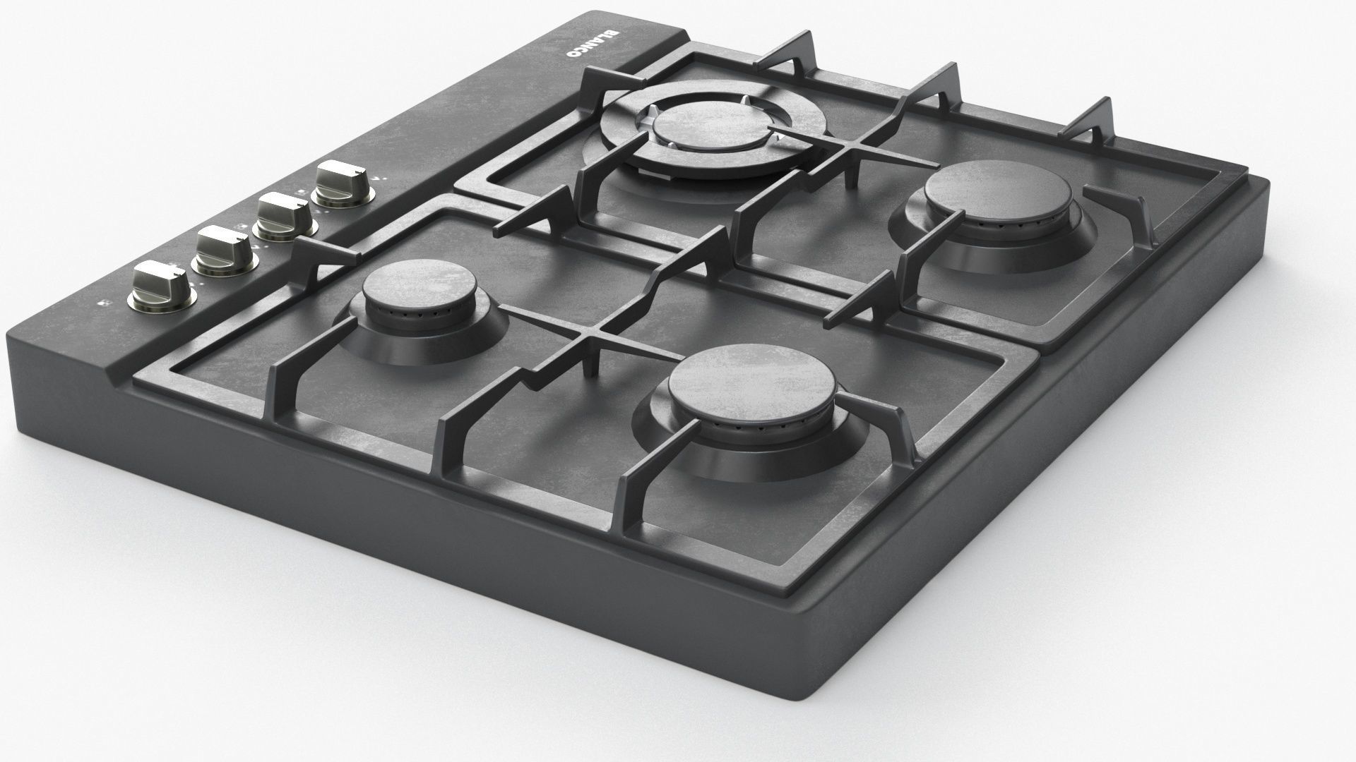 BLANCO 60cm 4 Burner Gas Cooktop - BCG64COM 3D model_28