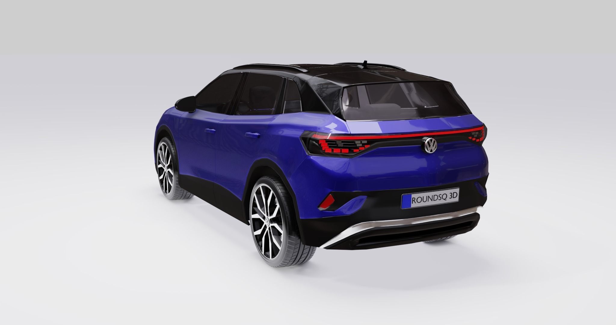 Volkswagen ID4 2022 Low-poly 3D model_11