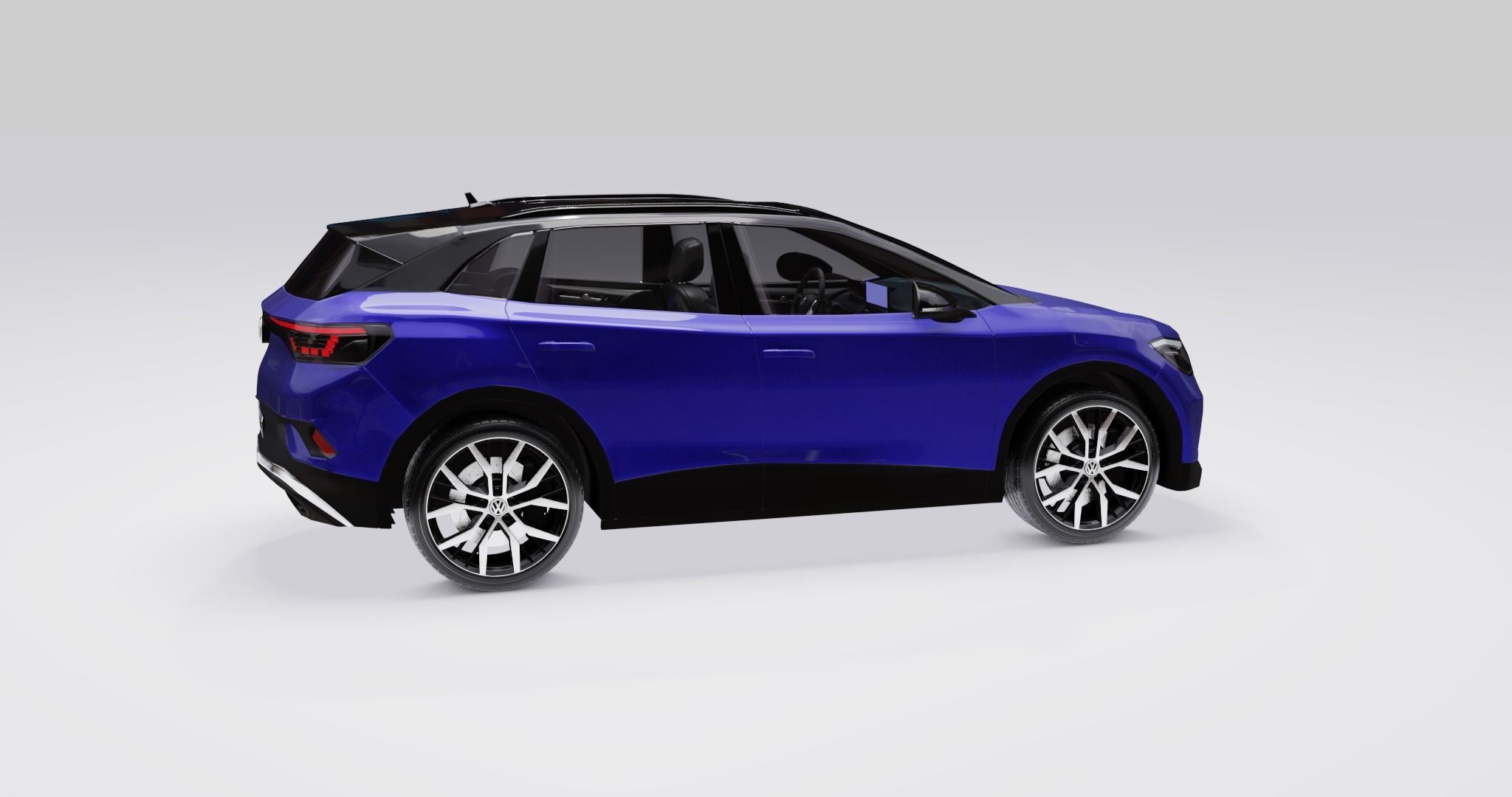 Volkswagen ID4 2022 Low-poly 3D model_18