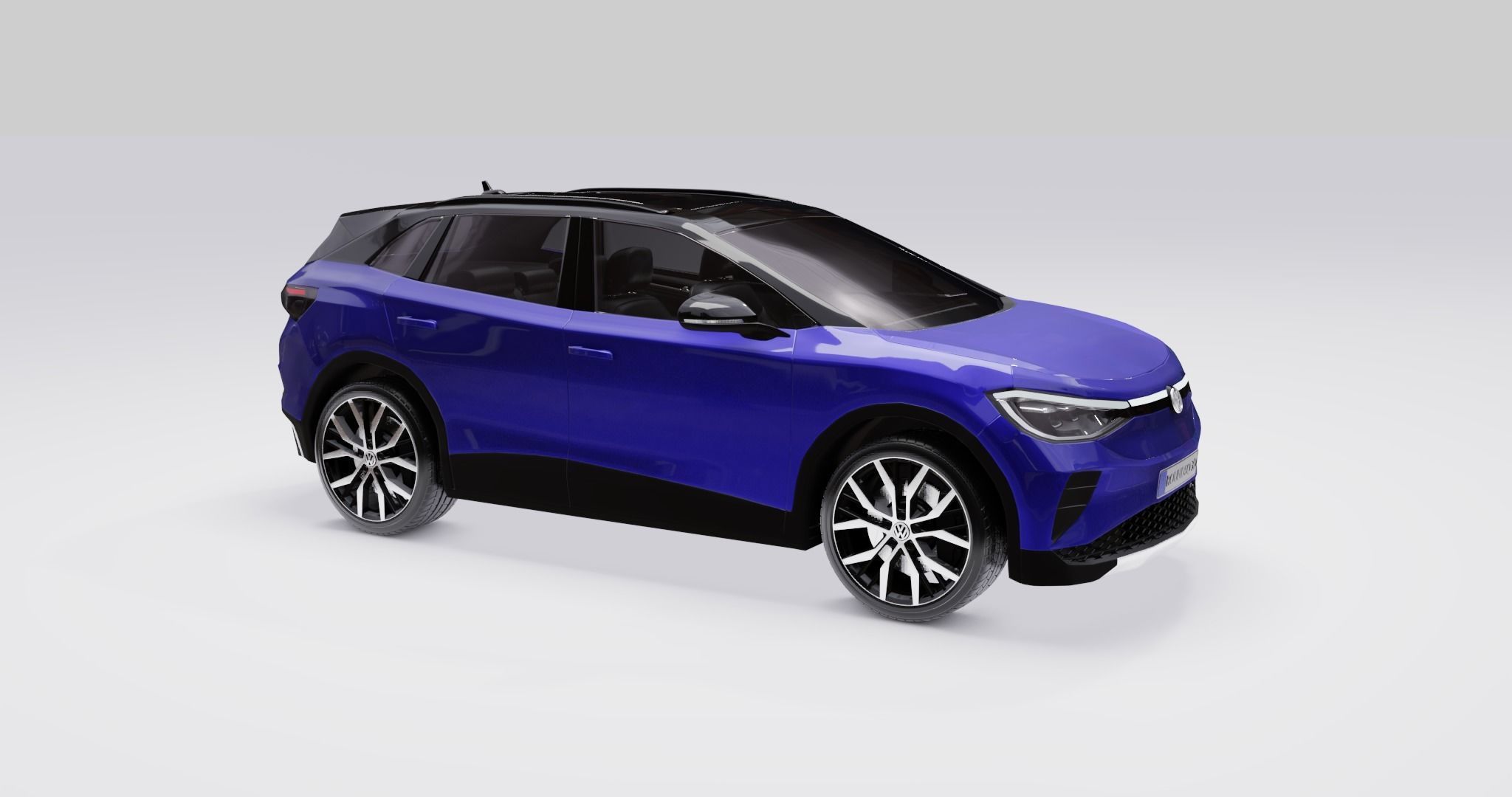 Volkswagen ID4 2022 Low-poly 3D model_20