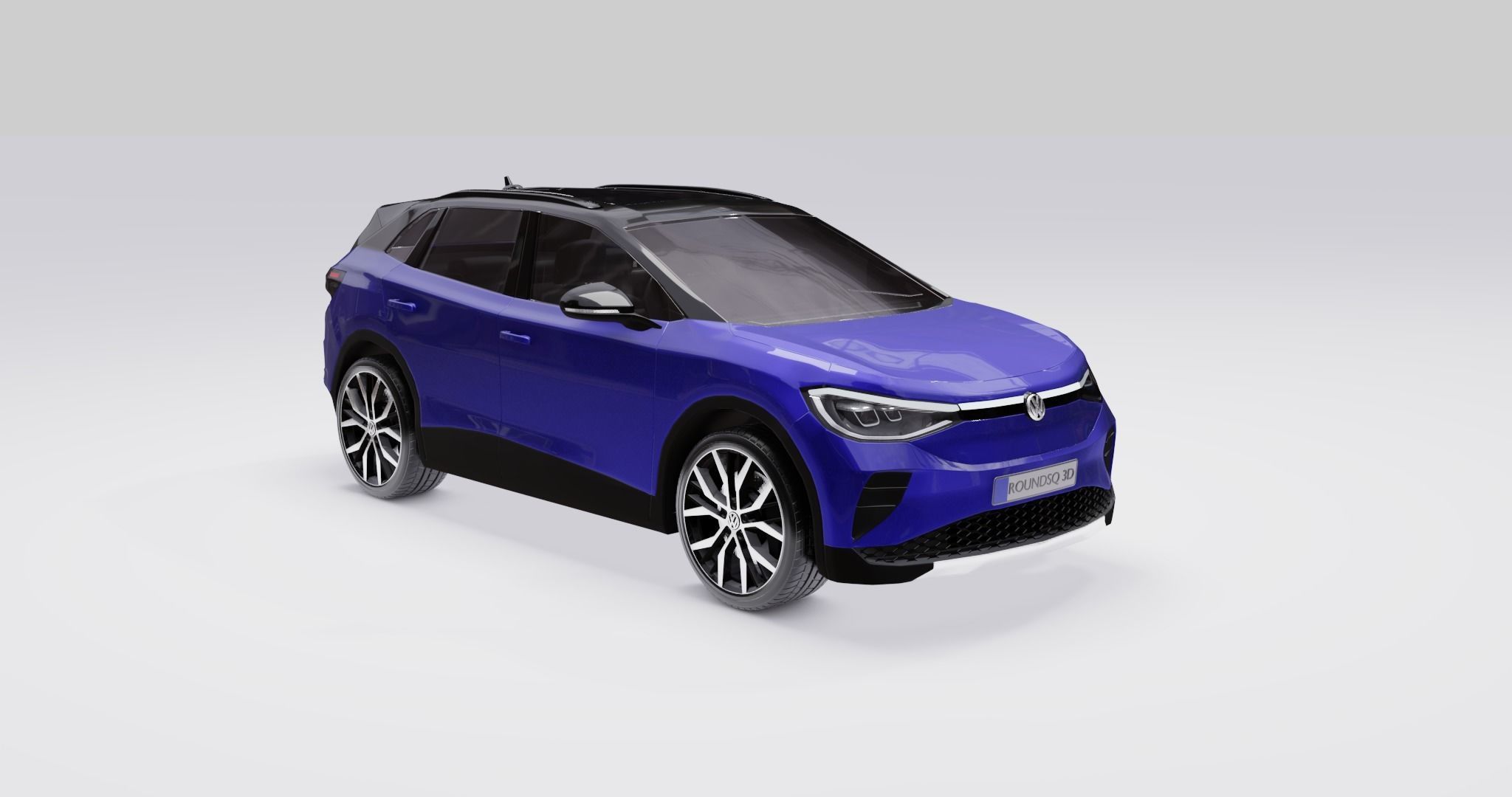 Volkswagen ID4 2022 Low-poly 3D model_21