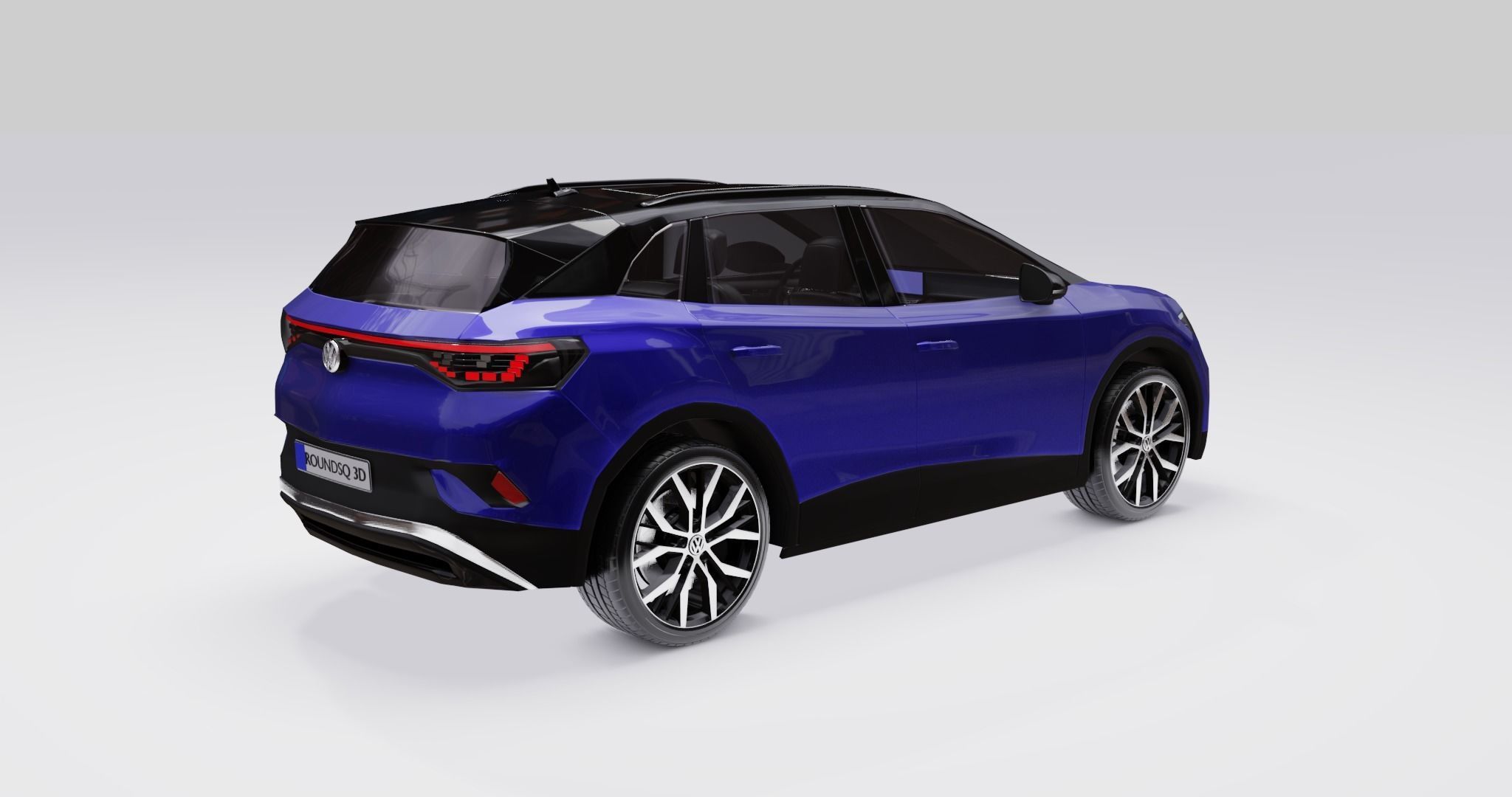 Volkswagen ID4 2022 Low-poly 3D model_16