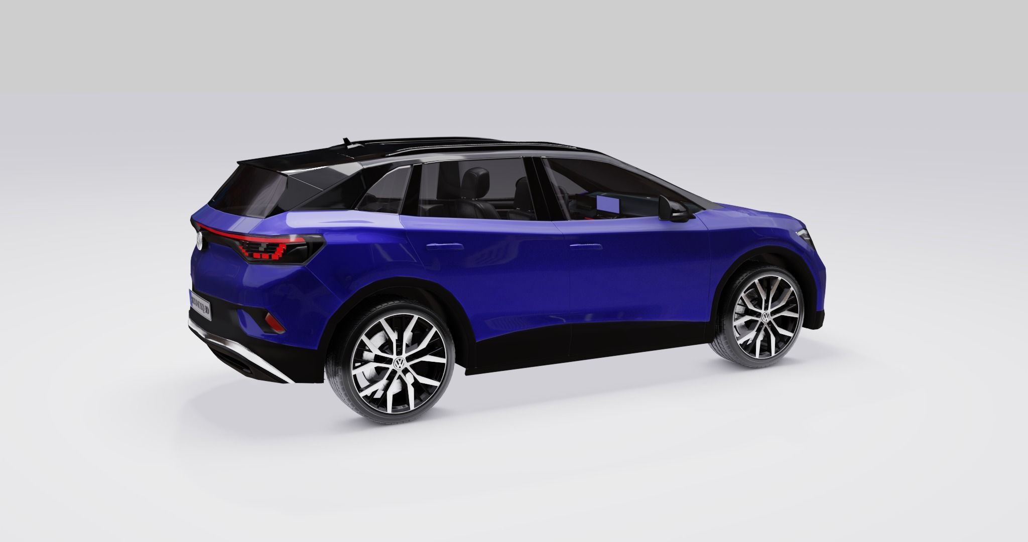 Volkswagen ID4 2022 Low-poly 3D model_17
