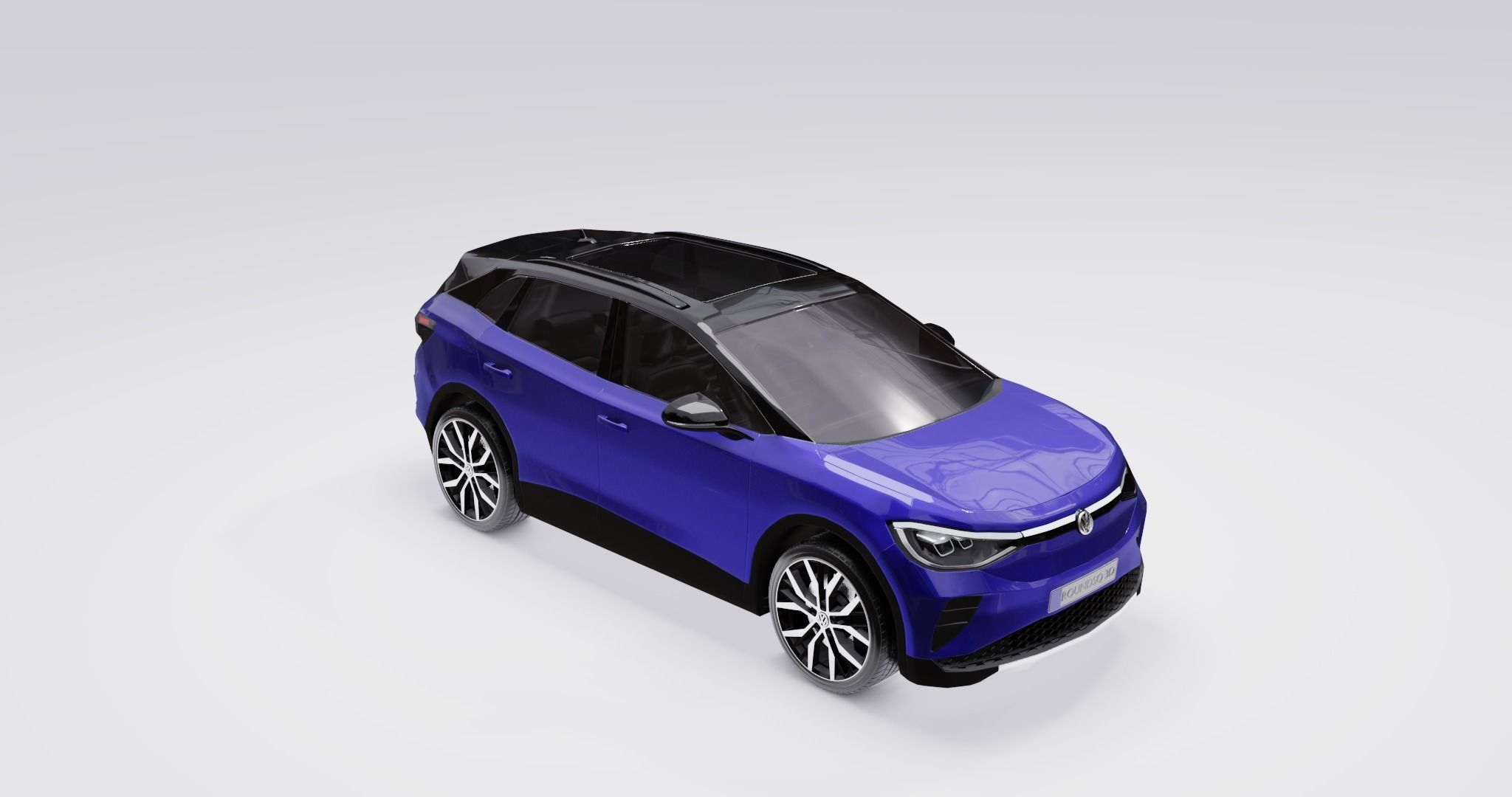 Volkswagen ID4 2022 Low-poly 3D model_23