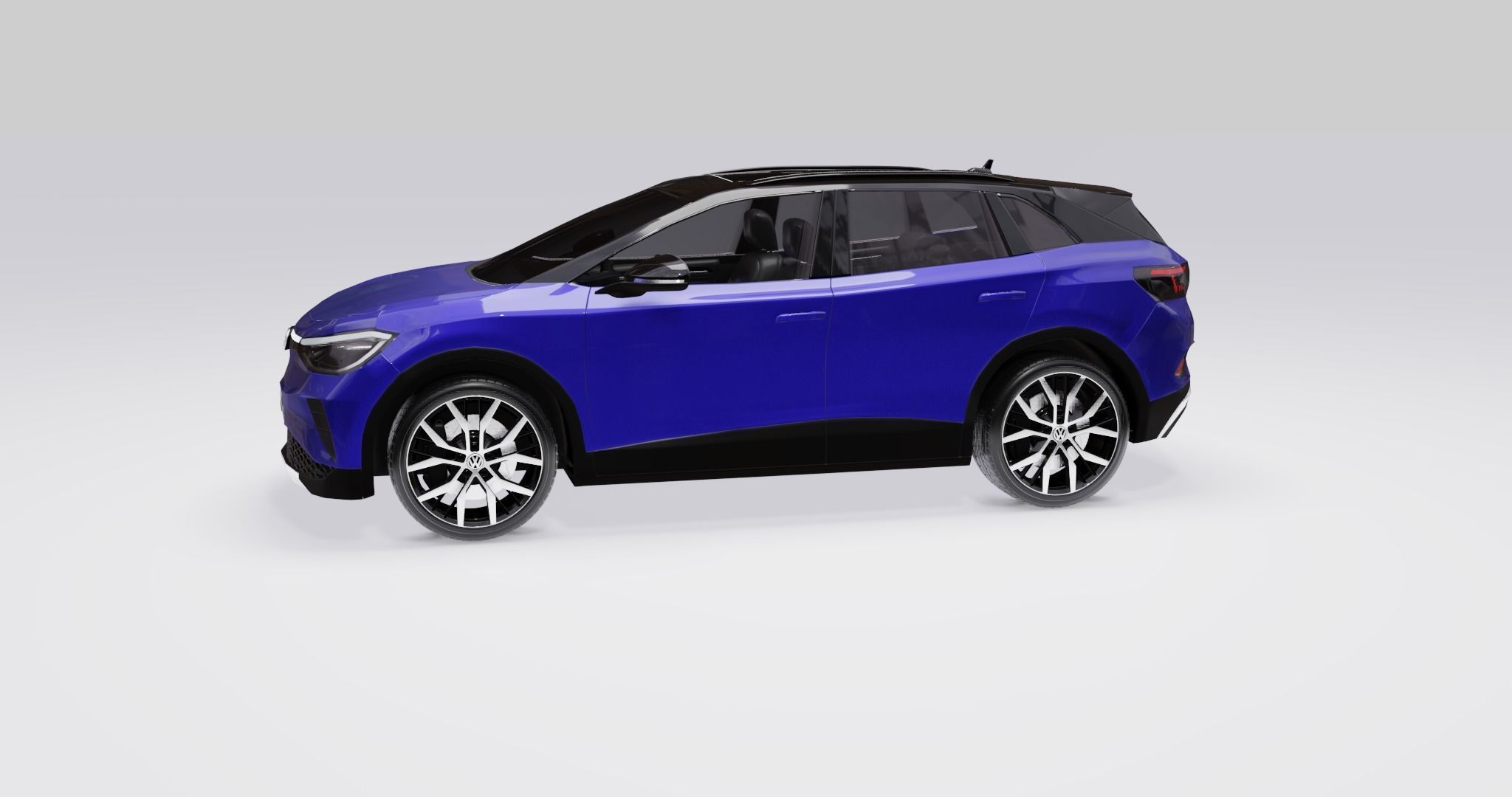 Volkswagen ID4 2022 Low-poly 3D model_6