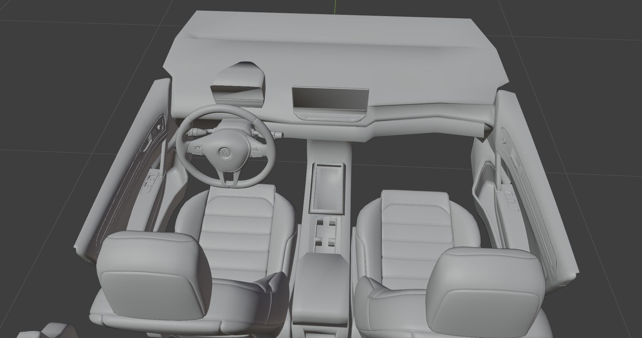 Volkswagen ID4 2022 Low-poly 3D model_30