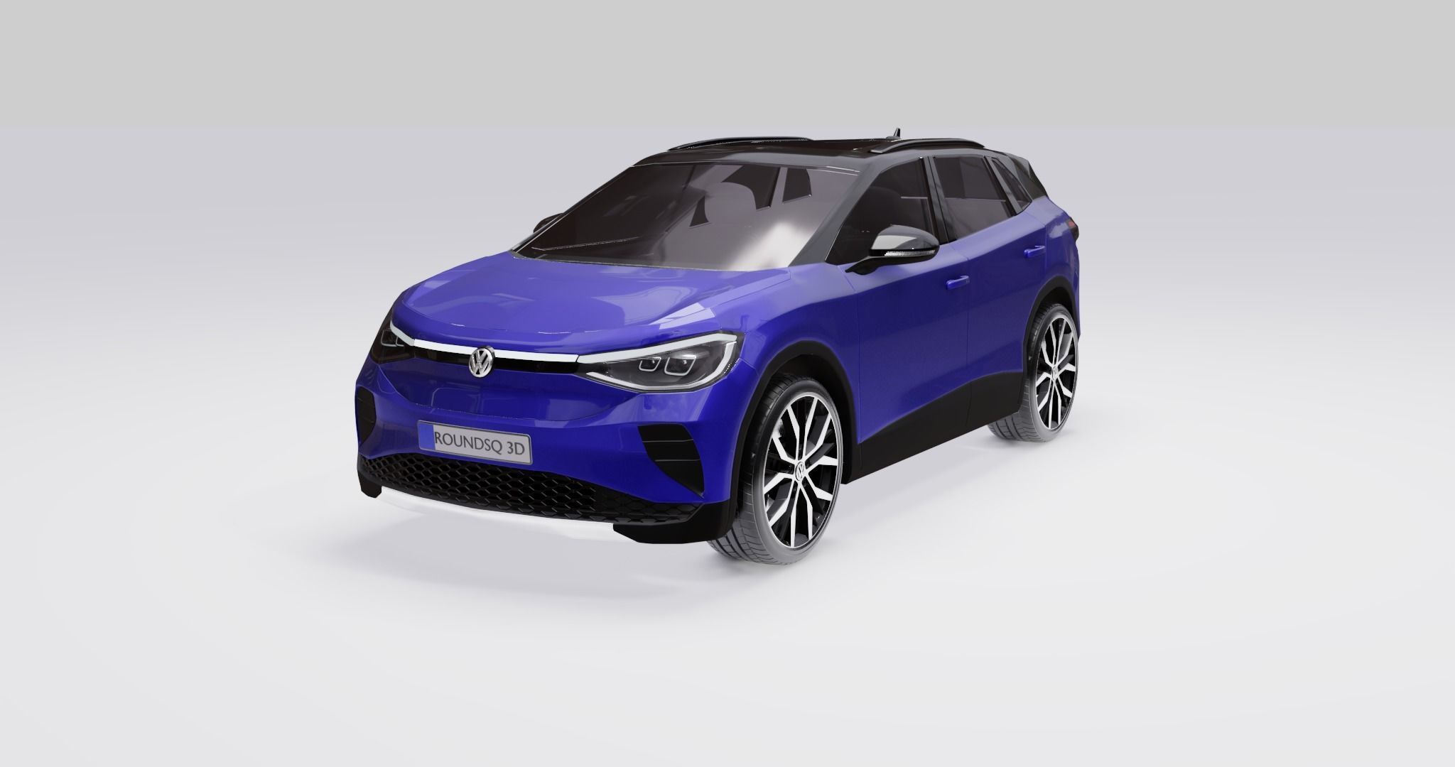 Volkswagen ID4 2022 Low-poly 3D model_4