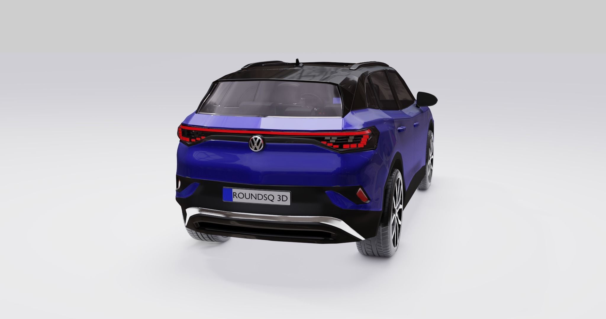 Volkswagen ID4 2022 Low-poly 3D model_14