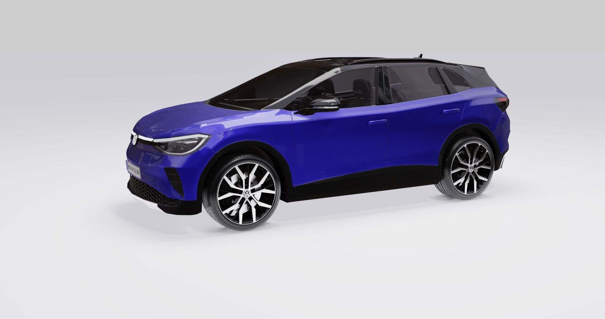Volkswagen ID4 2022 Low-poly 3D model_5