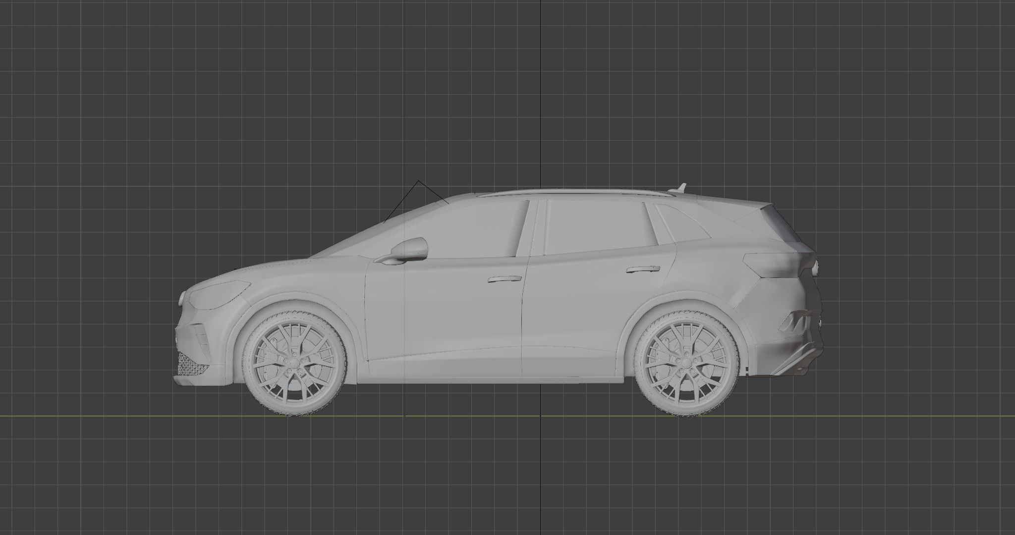 Volkswagen ID4 2022 Low-poly 3D model_28