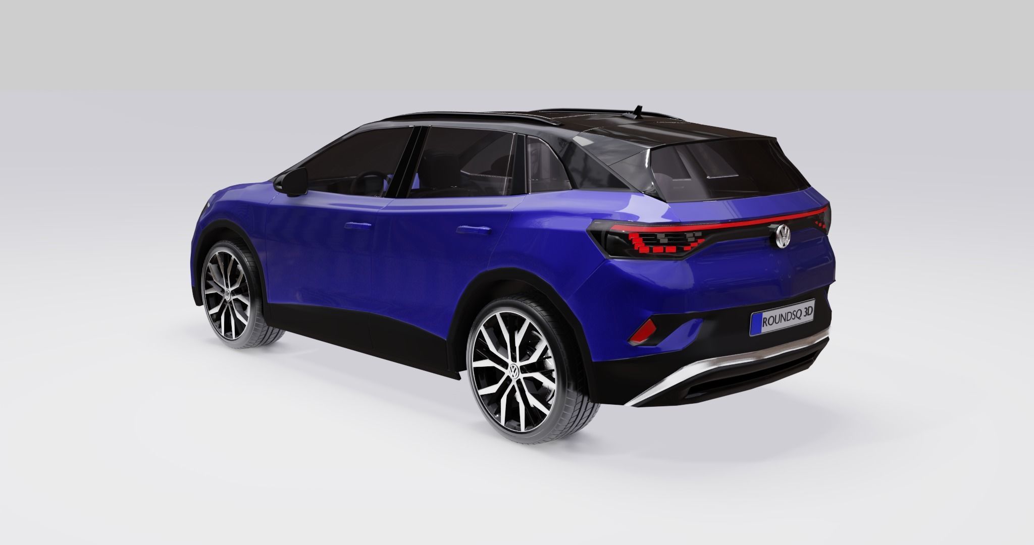 Volkswagen ID4 2022 Low-poly 3D model_10