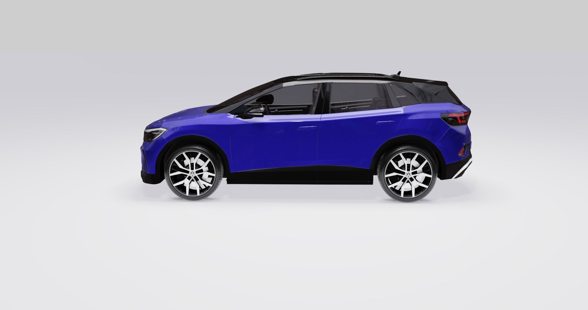 Volkswagen ID4 2022 Low-poly 3D model_7