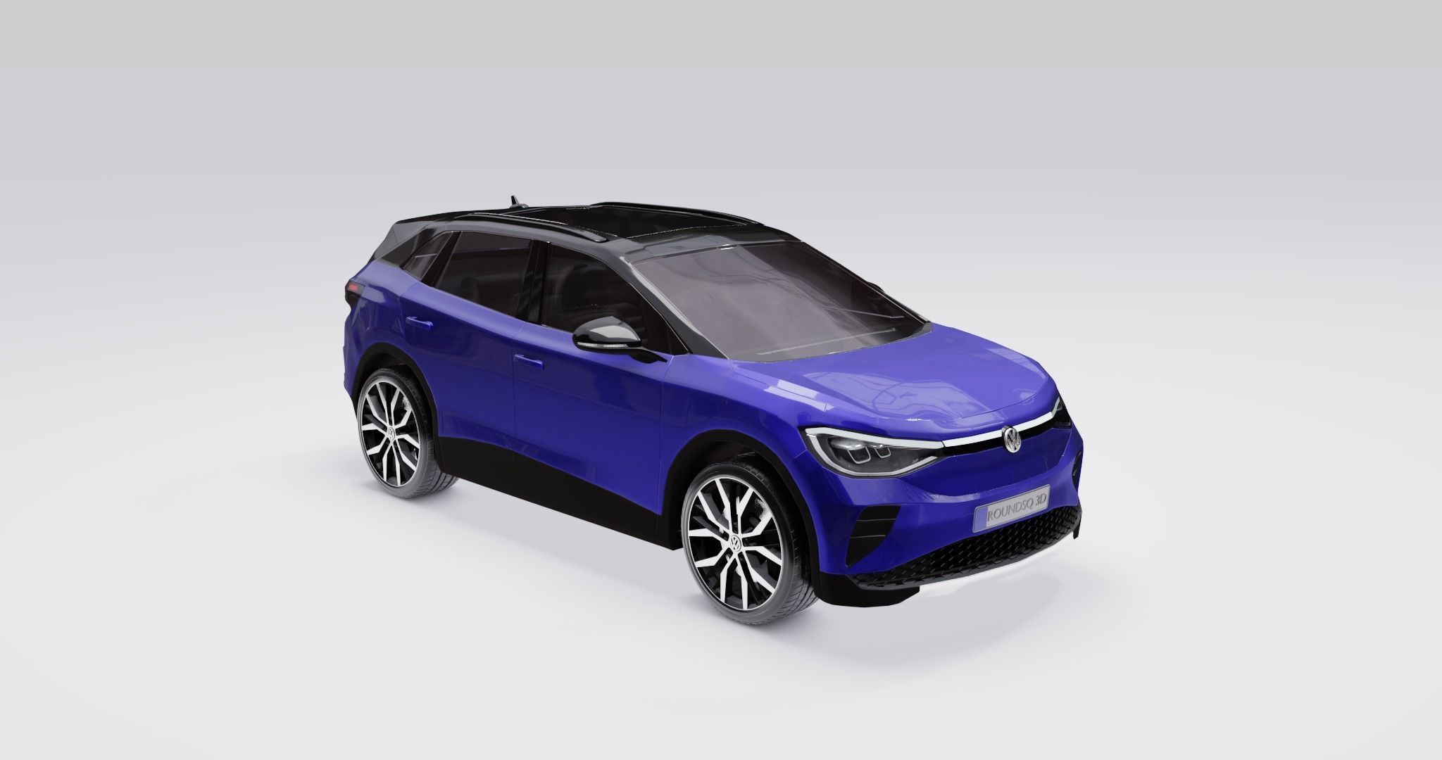 Volkswagen ID4 2022 Low-poly 3D model_22