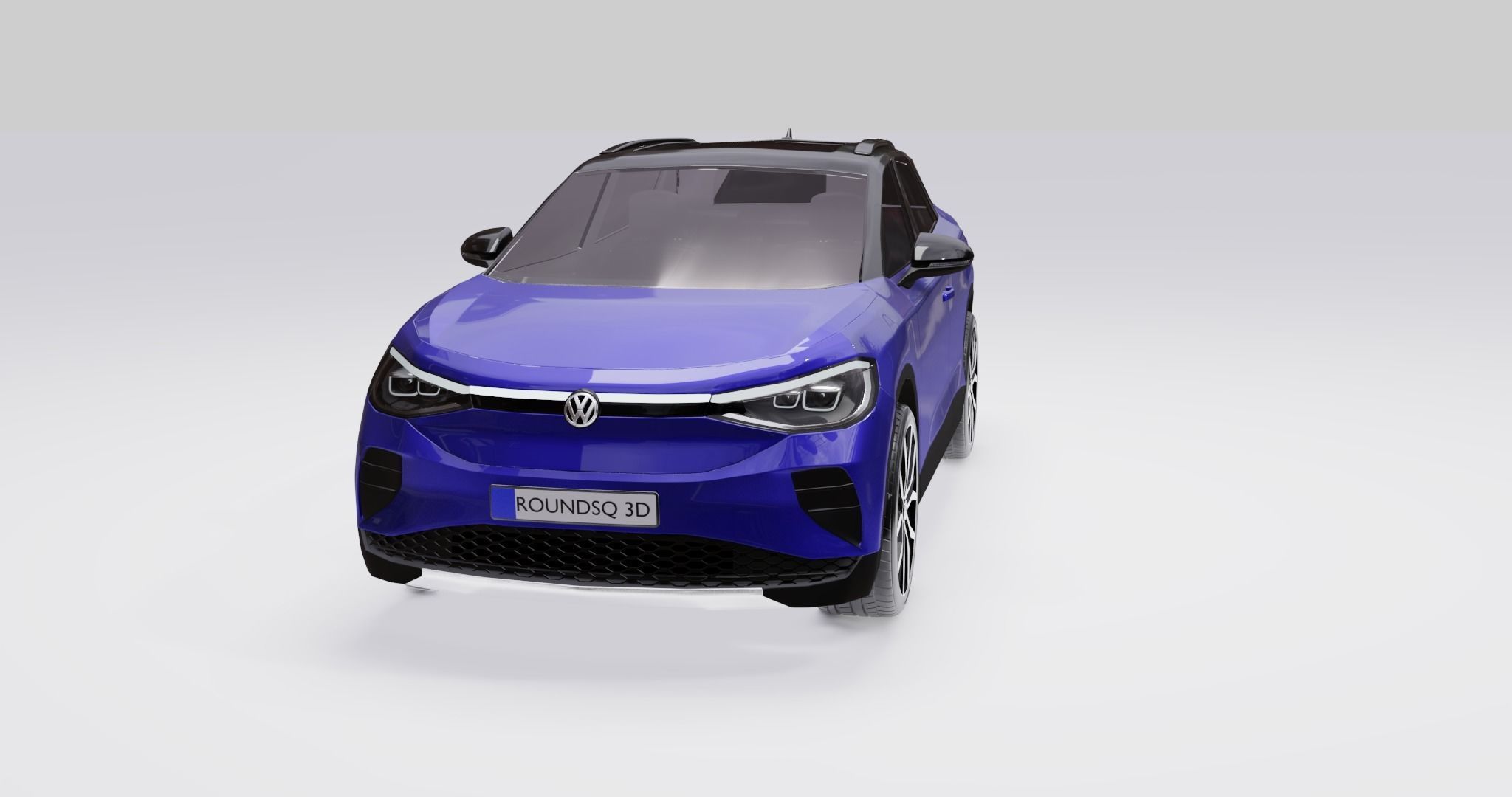 Volkswagen ID4 2022 Low-poly 3D model_3