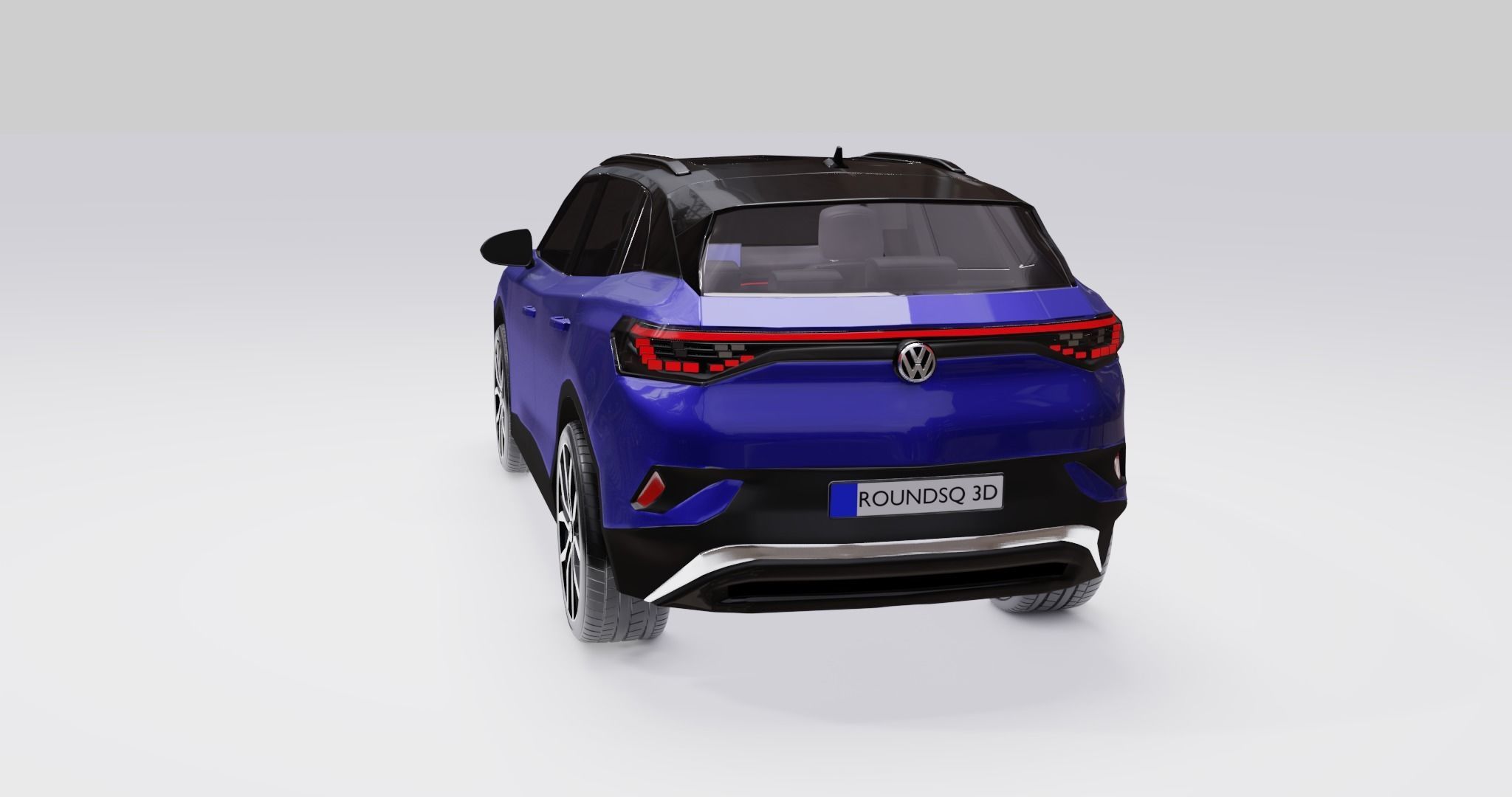 Volkswagen ID4 2022 Low-poly 3D model_12