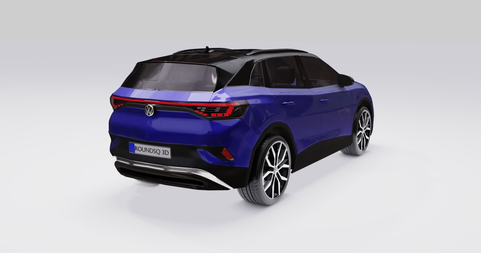 Volkswagen ID4 2022 Low-poly 3D model_15