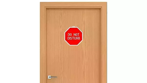 Bedroom door sign 3D print model