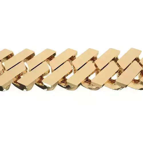 Cuban Link Square Bracelet 3D print model
