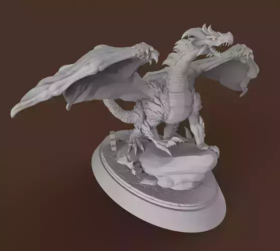 Classic occidental Dragon 3D print model