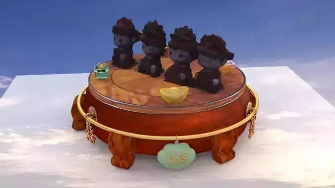 Chinese wedding doll