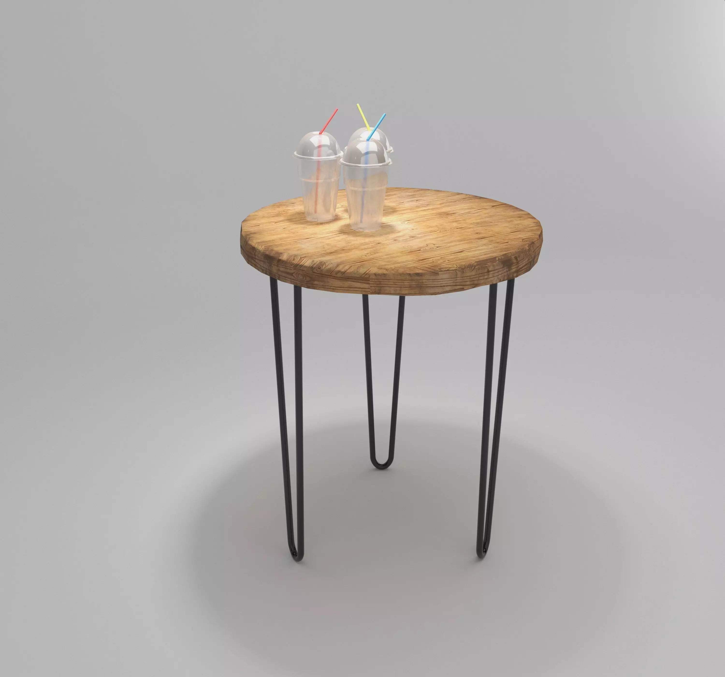 table plastic cup Free low-poly 3D model