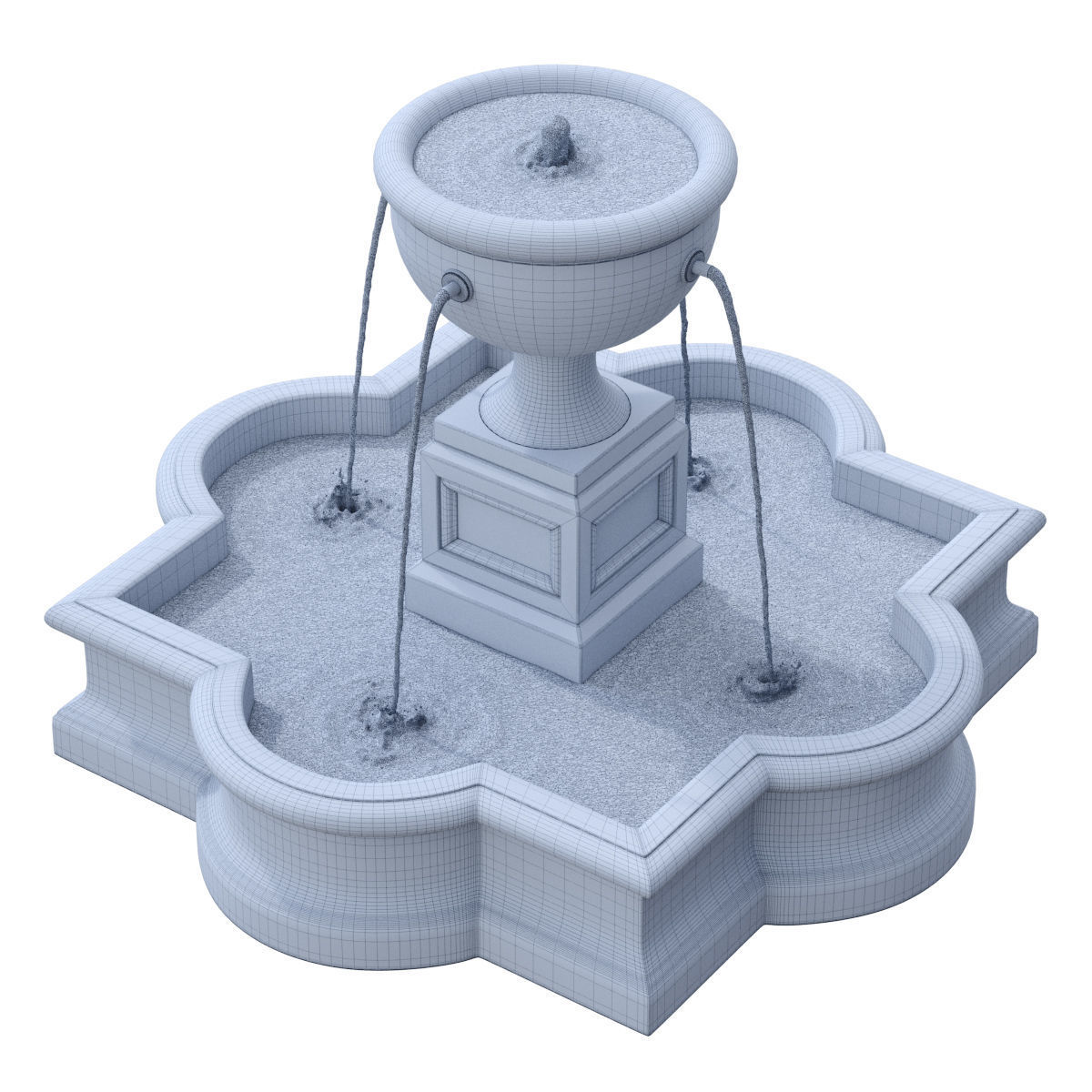 Campania - Navonna Fountain 3D model_5