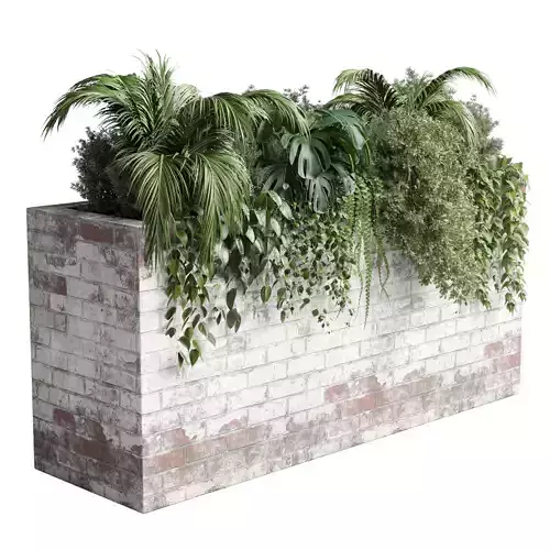 brick box plants on stand  outdoor plant 117 brick dirt vase